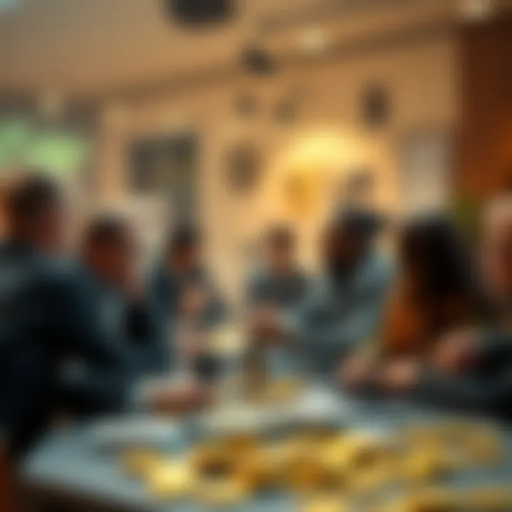 Cryptocurrency Community on Telegram Illustration of cryptocurrency discussions on Telegram