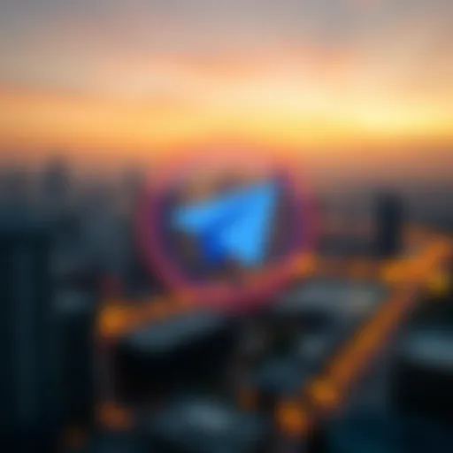 Illustration of Telegram's logo symbolizing security