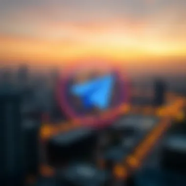 Telegram Logo Representation Illustration of Telegram's logo symbolizing security