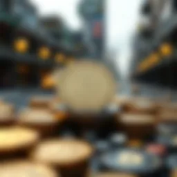 Visual representation of token economics in blockchain