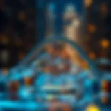 A digital representation of blockchain technology