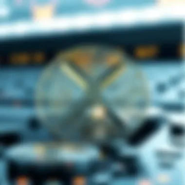 Future of Financial Innovation with XRP Futuristic depiction of financial innovation